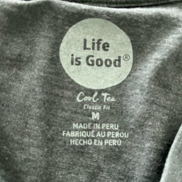 Lot of 2 MSU V-Neck LIFE IS GOOD Tees, Medium - Picture 10 of 12